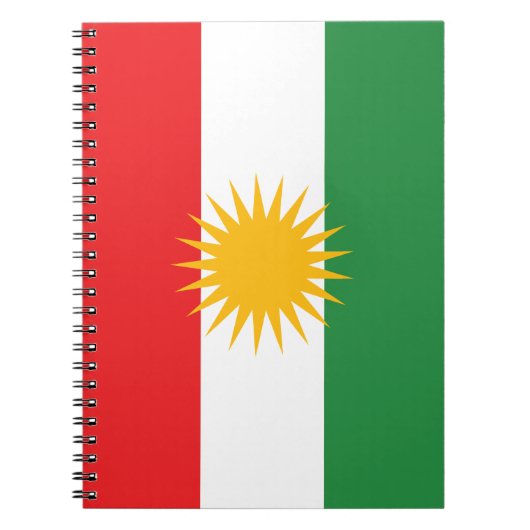 Flagge Kurdistans Notizblock (Vorderseite)