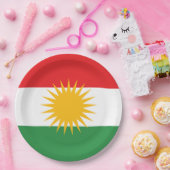 Flagge Kurdistans Pappteller (Party)