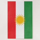 Flagge Kurdistans Puzzle (Vertikal)