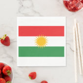 Flagge Kurdistans Serviette (Beispiel)