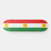 Flagge Kurdistans Skateboard (Horizontal)