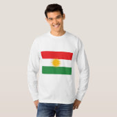 Flagge Kurdistans T-Shirt (Vorne ganz)