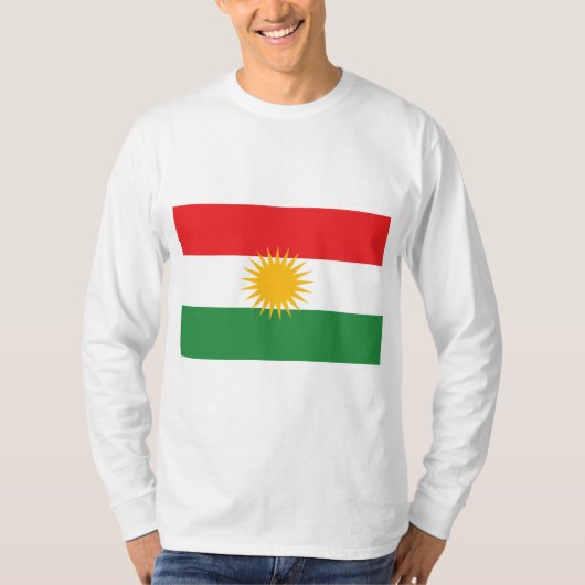 Flagge Kurdistans T-Shirt (Vorderseite)