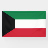 Flagge Kuwaits Banner (Horizontal)