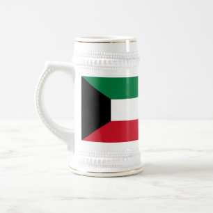 Flagge Kuwaits Bierglas