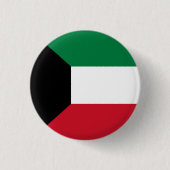 Flagge Kuwaits Button (Vorderseite)