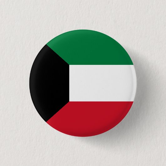 Flagge Kuwaits Button (Vorderseite)