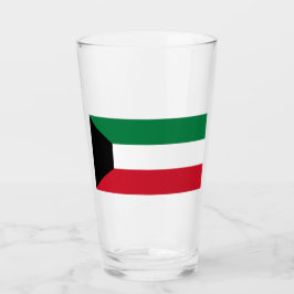 Flagge Kuwaits Glas