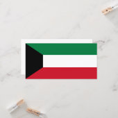 Flagge Kuwaits Karte (Vorderseite/Rückseite Beispiel)