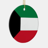 Flagge Kuwaits Keramik Ornament (Rechts)
