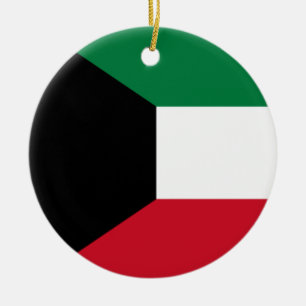 Flagge Kuwaits Keramik Ornament