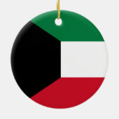 Flagge Kuwaits Keramik Ornament (Hinten)