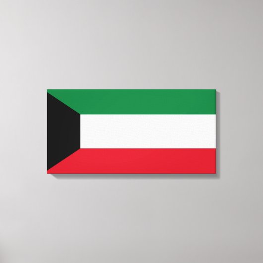 Flagge Kuwaits Leinwanddruck (Vorderseite)