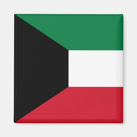 Flagge Kuwaits Magnet (Vorne)