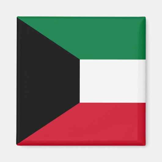 Flagge Kuwaits Magnet (Vorne)