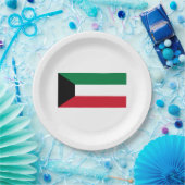 Flagge Kuwaits Pappteller (Party)