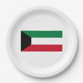 Flagge Kuwaits Pappteller