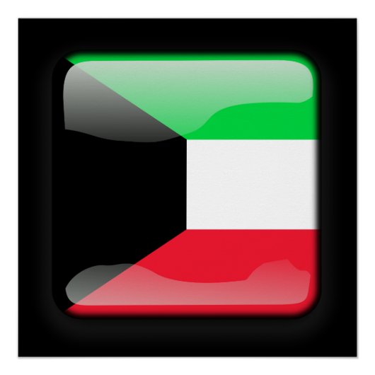 Flagge Kuwaits Poster (Vorderseite)