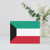 Flagge Kuwaits Postkarte (Stehend Vorderseite)
