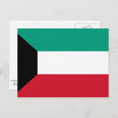 Flagge Kuwaits Postkarte (Vorne/Hinten)