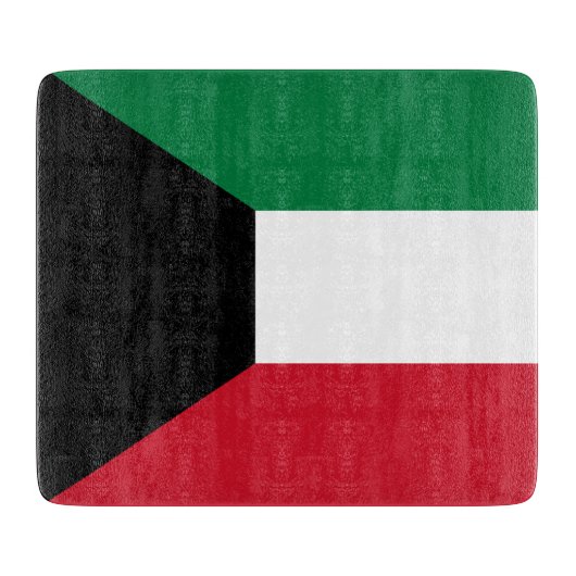 Flagge Kuwaits Schneidebrett (Vorderseite)