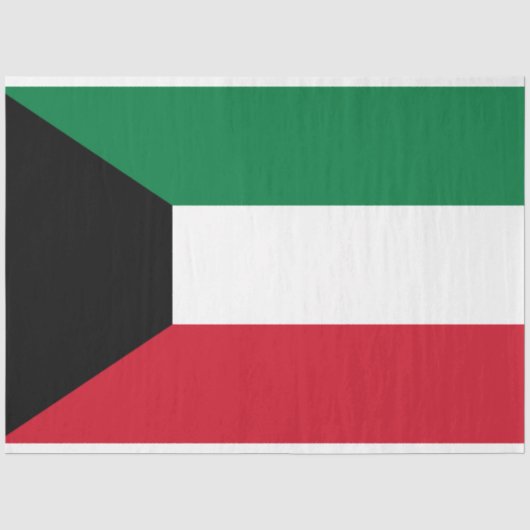 Flagge Kuwaits Seidenpapier (Vorderseite)