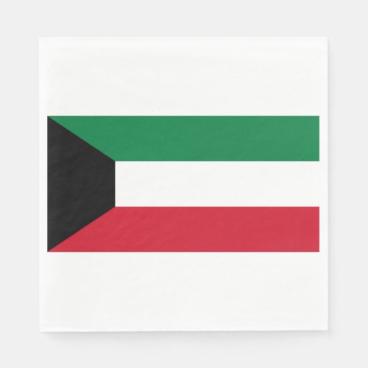 Flagge Kuwaits Serviette (Vorderseite)