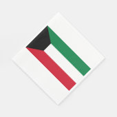 Flagge Kuwaits Serviette (Ecke)