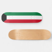 Flagge Kuwaits Skateboard (Horizontal)