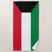 Flagge Kuwaits Strandtuch (Vorderseite)