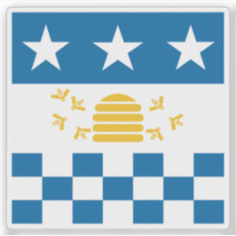 Flagge La Chaux-de-Fonds, Schweiz Aufkleber