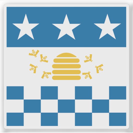 Flagge La Chaux-de-Fonds, Schweiz Aufkleber (Vorderseite)