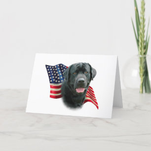 Flagge Labrador retrievers (Schwarzes) Karte