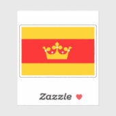 Flagge Lanškroun, Tschechische Republik Aufkleber (Blatt)