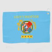 Flagge Latiums (Italien) Golfhandtuch (Horizontal)