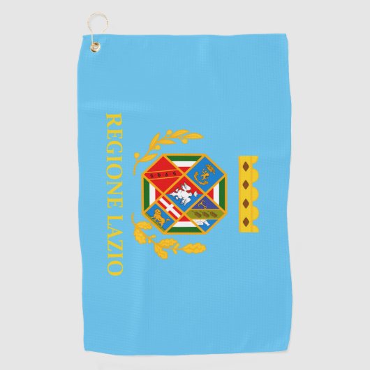Flagge Latiums (Italien) Golfhandtuch (Vorderseite)