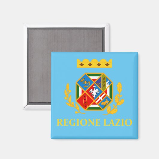 Flagge Latiums (Italien) Magnet (Vorderseite/Rückseite)