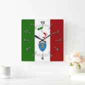 Flagge Latiums (Italien) Quadratische Wanduhr (Zuhause)