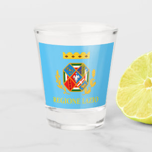 Flagge Latiums (Italien) Schnapsglas