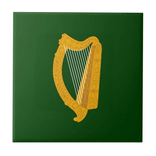 Flagge Leinsters (Irland) Fliese (Vorderseite)