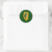 Flagge Leinsters (Irland) Runder Aufkleber (Tasche)