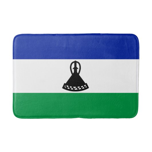 Flagge Lesothos Badematte (Vorderseite)