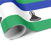 Flagge Lesothos Geschenkpapier (Rolleneckpunkt)
