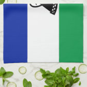 Flagge Lesothos Geschirrtuch (Gefaltet)