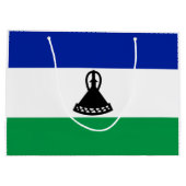 Flagge Lesothos Große Geschenktüte (Rückseite)