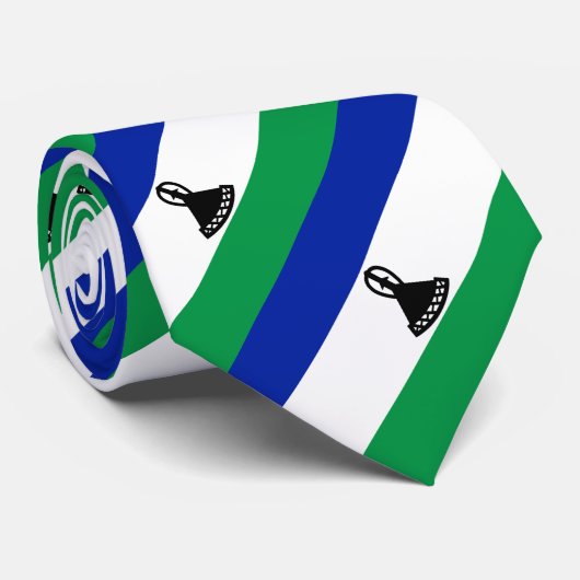 Flagge Lesothos Krawatte (Gerollt)