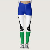 Flagge Lesothos Leggings (Vorderseite)