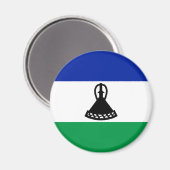 Flagge Lesothos Magnet (Vorderseite/Rückseite)