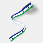 Flagge Lesothos Satinband (Rückseite)