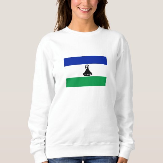 Flagge Lesothos Sweatshirt (Vorderseite)